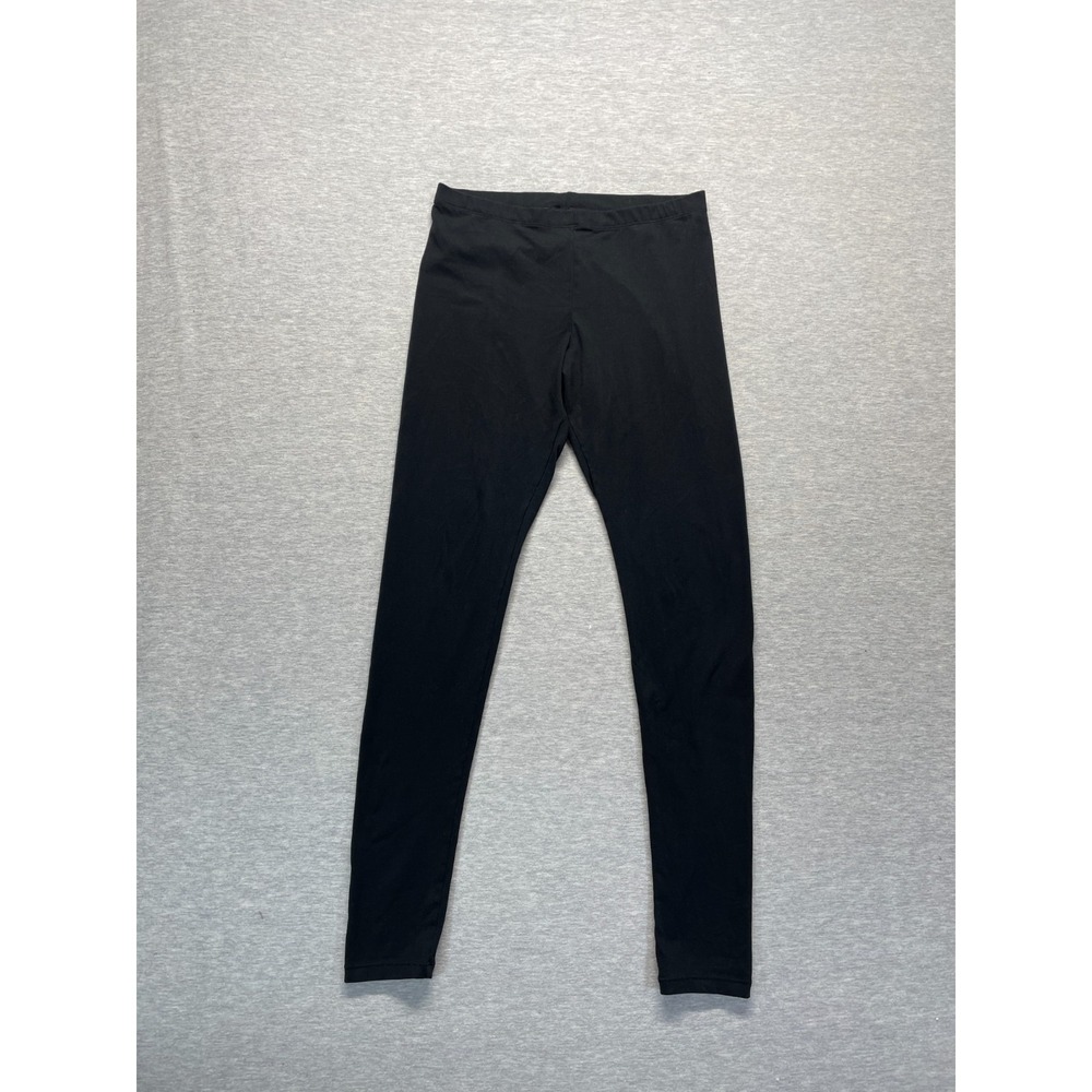 Felina Ankle Leggings Womens Medium Black Elastic Waist Yoga Workout Training
